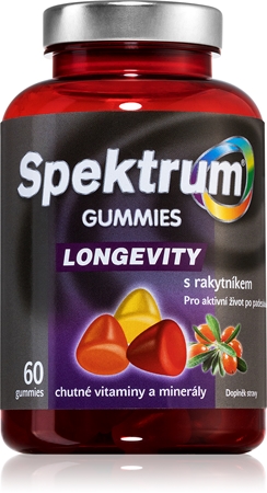 SPEKTRUM Gummies Longevity 50+ žuvacie tablety na podporu imunitného systému