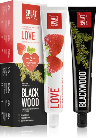 Splat Special Blackwood & Love set pentru îngrijirea dentară(cu efect de albire)