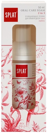 Splat 2 in 1 Raspberry szájhab 2 az 1-ben íny- és fogtisztítás fogkefe és víz nélküli