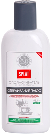 Splat Professional White Plus рідина для полоскання рота для безпечного відбілювання та захисту емалі