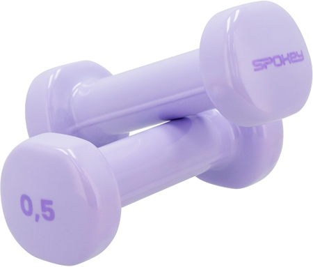 Spokey Shape vinyl dumbbell set