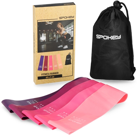 Spokey Artio I zestaw gum do fitnessu Pink