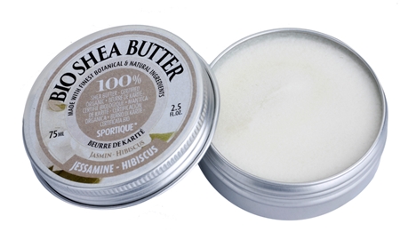 Sportique Wellness Jasmin and Hibiscus Pure Shea Butter