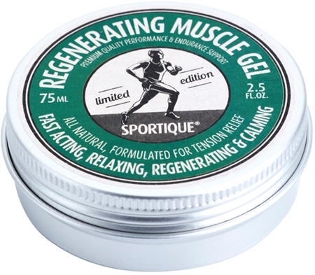 Sportique Sports Limited Edition gel regenerador para músculos fatigados para deportistas