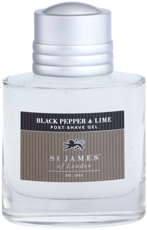 St. James Of London Black Pepper & Persian Lime gel après-rasage pour homme 100 ml