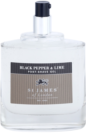 St. James Of London Black Pepper & Persian Lime gel après-rasage pour homme 100 ml
