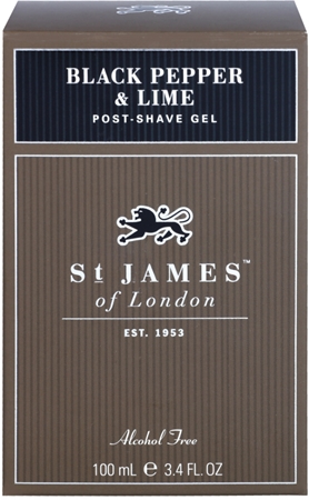 St. James Of London Black Pepper & Persian Lime gel après-rasage pour homme 100 ml