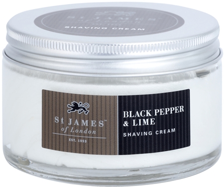 St. James Of London Black Pepper & Persian Lime krem do golenia dla mężczyzn 150 ml