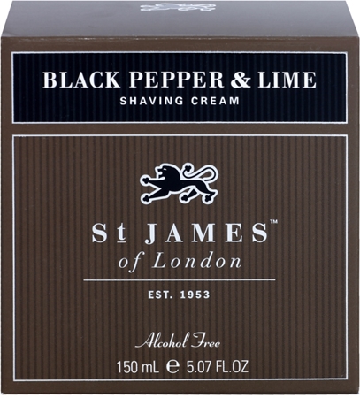 St. James Of London Black Pepper & Persian Lime krem do golenia dla mężczyzn 150 ml