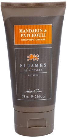 St. James Of London Mandarin & Patchouli crema de afeitar para hombre 75 ml formato viaje