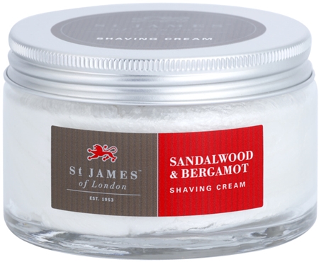 St. James Of London Sandalwood & Bergamot krem do golenia dla mężczyzn 150 ml