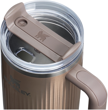 Stanley Quencher H2.O Fluted Tumbler gobelet en acier inoxydable avec paille grand format