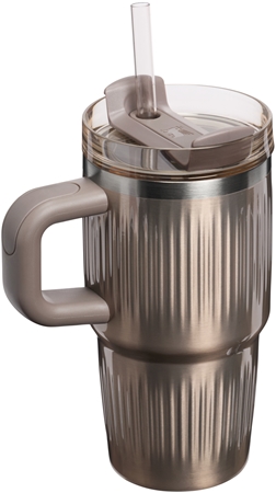 Stanley Quencher H2.O Fluted Tumbler gobelet en acier inoxydable avec paille petit format