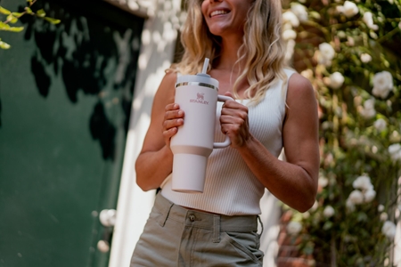 Stanley Quencher H2.O FlowState™ Tumbler gobelet en acier inoxydable avec paille