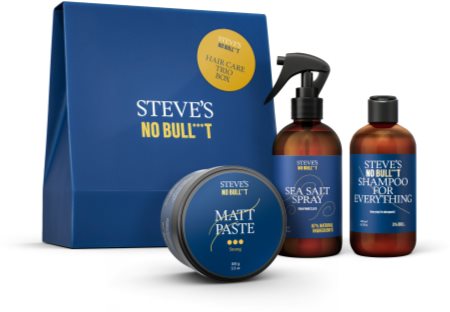 Steve's No Bull***t Hair Care Trio Box darilni set (za lase) za moške