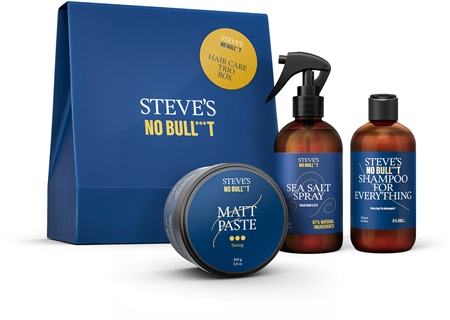 Steve's No Bull***t Hair Care Trio Box σετ δώρου (για τα μαλλιά) για άντρες