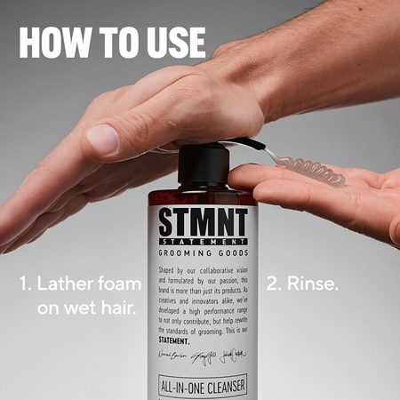STMNT Care All-In-One Cleanser Shampoo for hair, beard and body