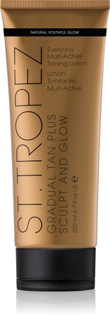 St.Tropez Gradual Tan Plus Sculpt and Glow Crema de corp tonifiere pentru bronzare treptata