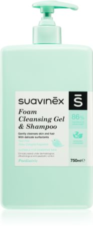 Suavinex Foam Cleansing Gel & Shampoo shampoing moussant pour bébé