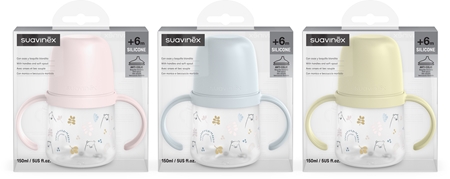 Suavinex Bear steklenička za otroke z ročaji
