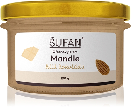 Šufan Mandelcreme mit weißer Schokolade Mandelcreme mit Schokolade