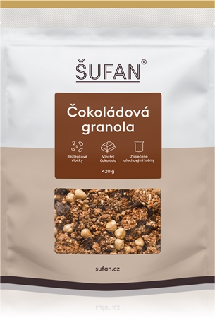Šufan Granola čokoládová granola s čokoládou