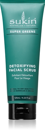 Sukin Super Greens smoothing facial exfoliator for normal to dry skin