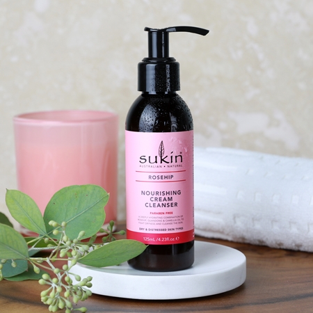 Sukin Rosehip Deep-Cleansing Cream with rosehip oil