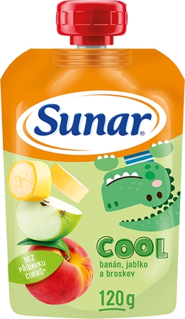 Sunar Cool broskyňa, banán, jablko ovocný príkrm