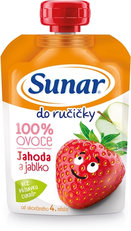 Sunar do ručičky Jahoda a jablko dětský příkrm