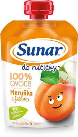Sunar do ručičky Meruňka a jablko dětský příkrm