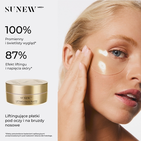 SUNEWMED+ Lifting Eye Patches for Puffiness and Nasolabial Folds liftingujące płatki pod oczy na opuchnięcia i bruzdy nosowe