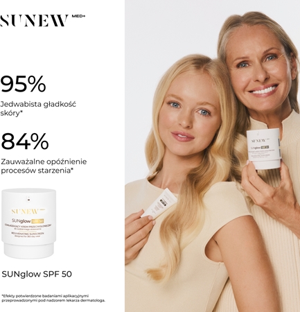 SUNEWMED+ SUNglow Anti-Aging Face Sunscreen SPF 50 odmładzający krem przeciwsłoneczny do twarzy