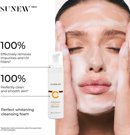 SUNEWMED+ Active Foaming Cleanser Face and Eye Makeup Removal active vitamin c foaming cleanser for face and eye makeup removal