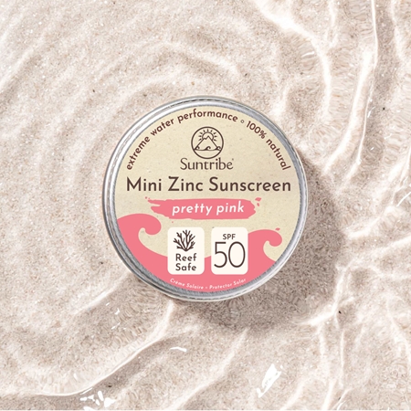 Suntribe Mini Zinc Sunscreen crema de fata cu minerale pentru protectie SPF 50