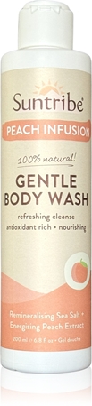 Suntribe Gentle Body Wash Silky Shower Gel with peach extract