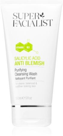 Super Facialist Salicylic Acid Anti Blemish odličovací čisticí gel pro problematickou a mastnou pokožku