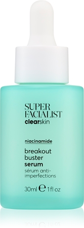 Super Facialist Clearskin Niacinamide Ansiktsserum för att behandla hudbristningar