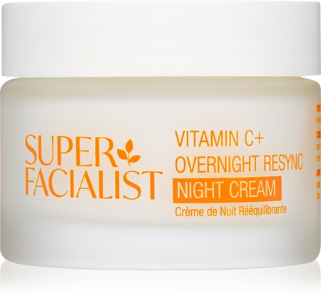 Super Facialist Vitamin C+ Overnight Resync creme de noite iluminador com vitamina C