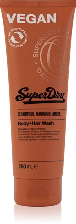 Superdry Cedarwood. Mandarin. Amber. tusfürdő gél testre és hajra uraknak