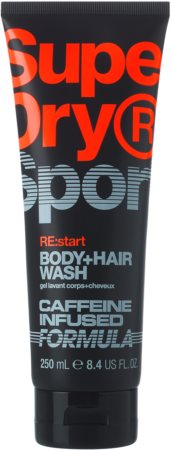 Superdry RE:start gel de douche corps et cheveux pour homme