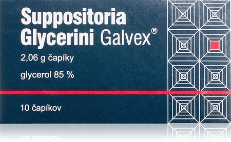 Suppositoria Suppositoria glycerini 2,06 g čapíky pri zápche