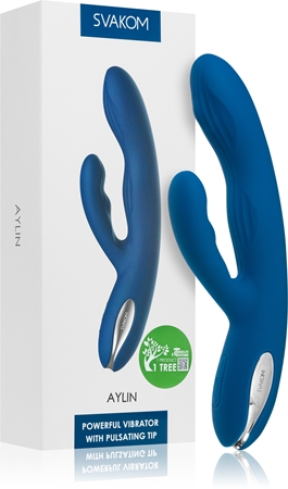 Svakom Aylin Powerful Pulsating Dual-Headed vibromasseur avec stimulateur de clitoris