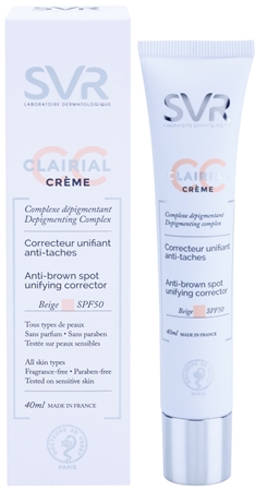 SVR Clairial sjednocující CC krém proti pigmentovým skvrnám SPF 50