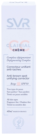SVR Clairial sjednocující CC krém proti pigmentovým skvrnám SPF 50