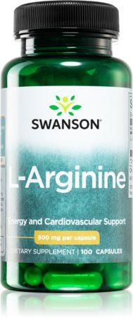 Swanson L-Arginine 500 mg kapsułki dla prawidłowego funkcjonowania serca
