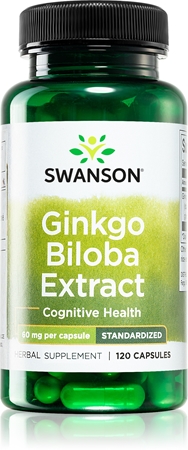 Swanson Ginkgo Biloba Extract wsparcie koncentracji i sprawności umysłowej
