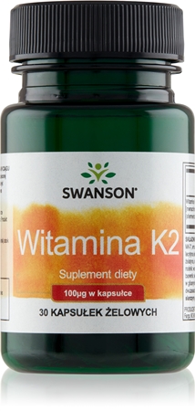 Swanson Witamina K2 100 mcg wsparcie prawidłowego stanu kości i zębów
