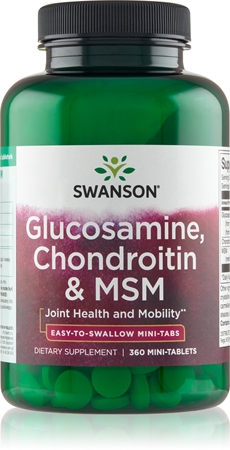 Swanson Glukozamina, Chondroityna & MSM odżywianie stawów
