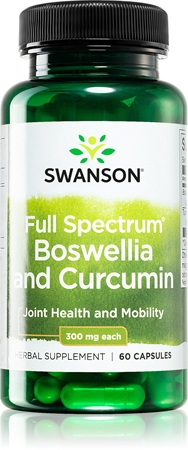 Swanson Full Spectrum® Boswellia and Curcumin podpora správného fungování pohybového aparátu